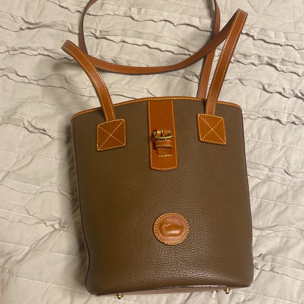 Brown Bucket Purse vintage Dooney & Bourke inspired